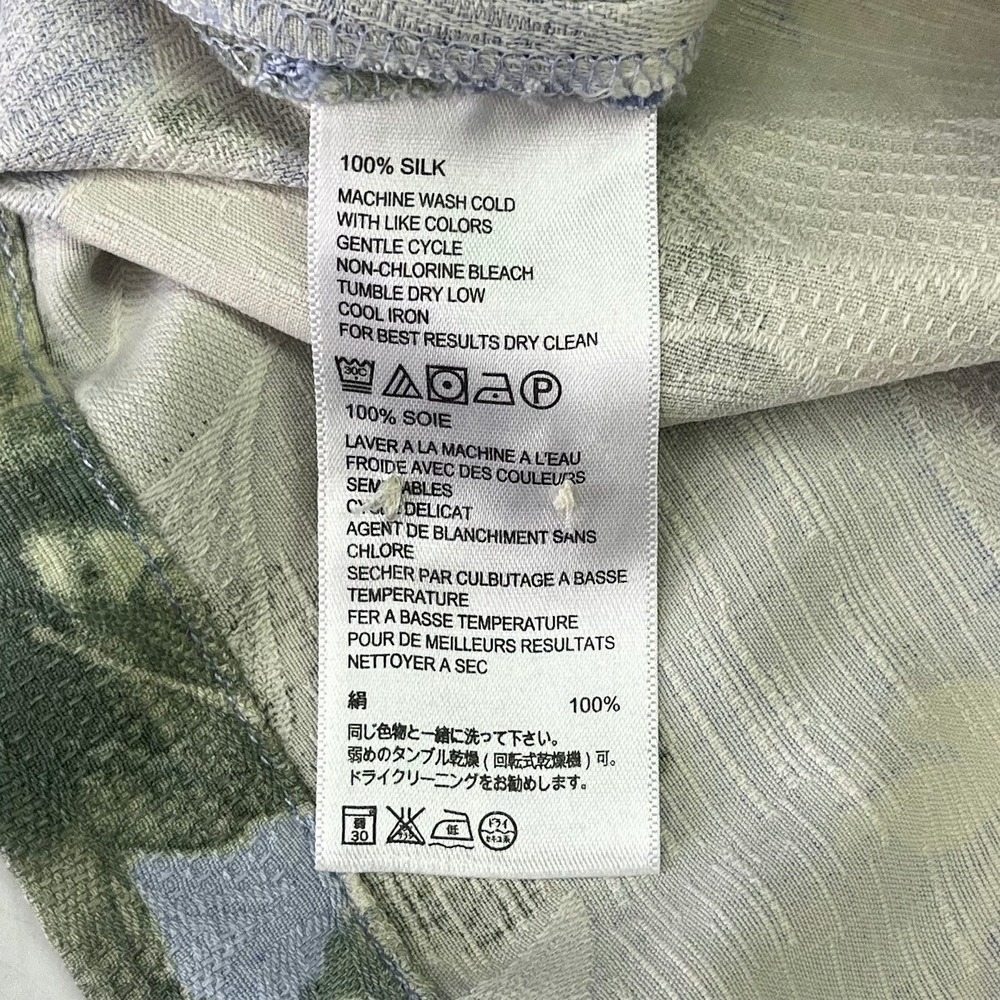 Tommy Bahama Mens Silk Tropical Leaf Camp Shirt Original Fit Jacquard Size 3XL - Picture 10 of 13